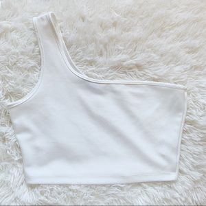 SHEIN One Shoulder Crop Top